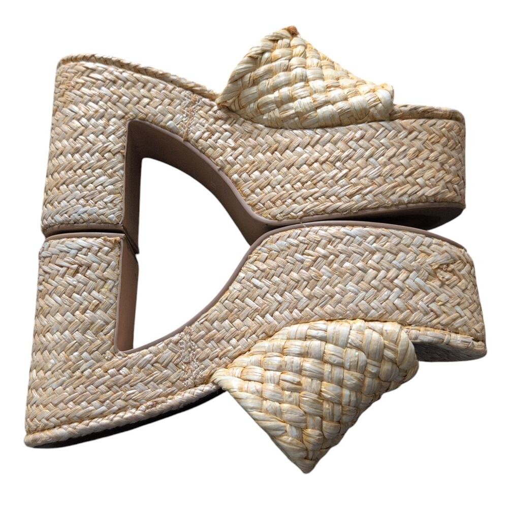 Jeffrey Campbell Woven Tan Heels